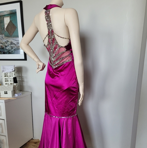 Purple mermaid gown - Picture 2 of 5
